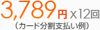 3789円×12回