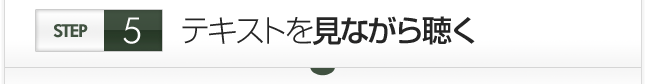 テキストを見ながら聴く