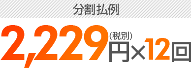 2,026円(税別)×12回